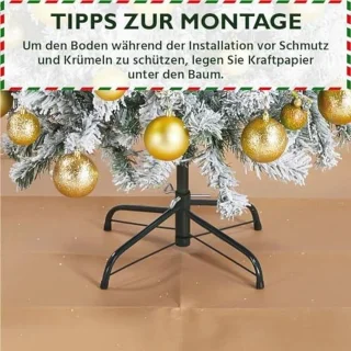 Yaheetech Kunstkerstboom 152,5 cm (sneeuw)