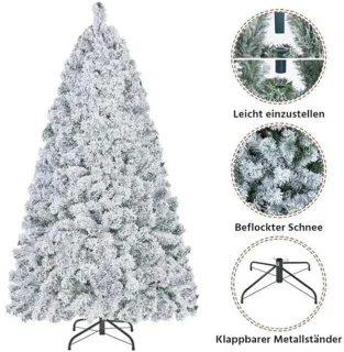 Yaheetech Kunstkerstboom 152,5 cm (sneeuw)