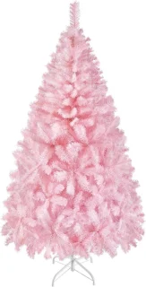 Yaheetech kunstkerstboom, 183 cm, roze