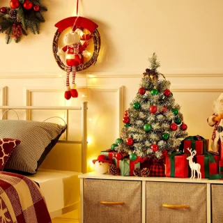 Yaheetech kunstkerstboom tafelmodel wit