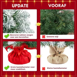 Yaheetech kunstkerstboom tafelmodel wit