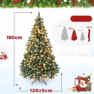 Zilverspar Kunstkerstboom 180 cm
