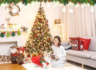 Zilverspar Kunstkerstboom 180 cm