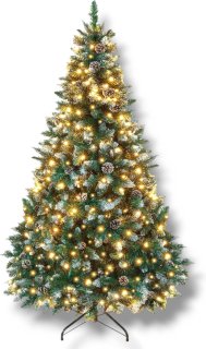 De Zilverspar Kunstkerstboom 210 cm in één oogopslag