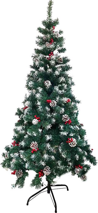 Zilverspar Kunstkerstboom Groen 150 cm