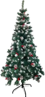 Zilverspar Kunstkerstboom Groen 150 cm