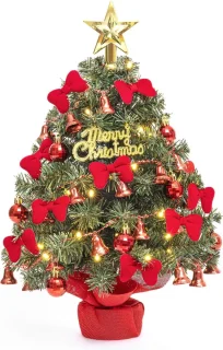 Zilverspar Mini Kerstboom 40 cm - Kunstkerstboom