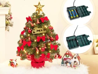 Zilverspar Mini Kerstboom 40 cm - Kunstkerstboom