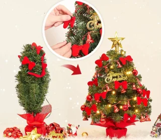 Zilverspar Mini Kerstboom 40 cm - Kunstkerstboom