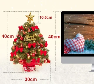 Zilverspar Mini Kerstboom 40 cm - Kunstkerstboom