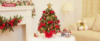 Zilverspar Mini Kerstboom 40 cm - Kunstkerstboom