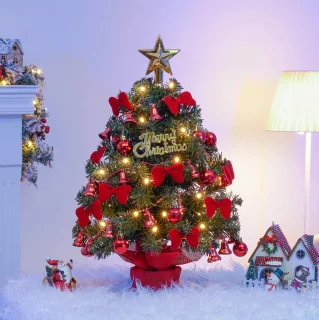 Zilverspar Mini Kerstboom 40 cm - Kunstkerstboom