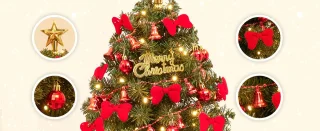 Zilverspar Mini Kerstboom 40 cm - Kunstkerstboom