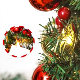 Zilverspar Mini kunstkerstboom 40 cm