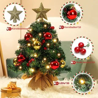 Zilverspar Mini kunstkerstboom 40 cm