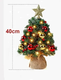 Zilverspar Mini kunstkerstboom 40 cm
