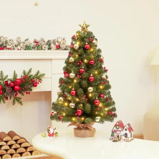 Zilverspar Mini Kunstkerstboom 70 cm