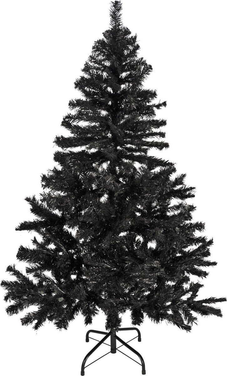 Zwarte kunst kerstboom 150 cm