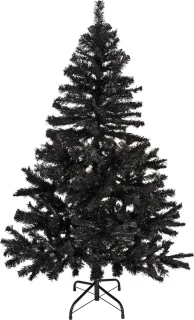 Zwarte kunst kerstboom 150 cm