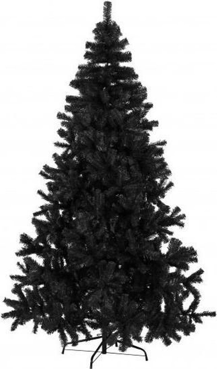 Zwarte kunst kerstboom 150 cm