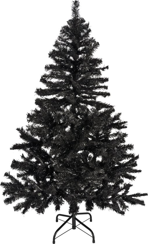 Zwarte kunst kerstboom 150 cm
