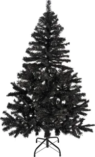 Zwarte kunst kerstboom 150 cm