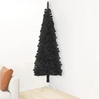 Zwarte Muurkerstboom 120 cm - Kunstkerstboom