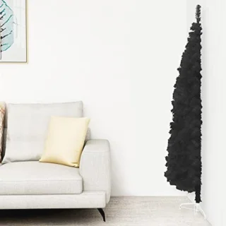 Zwarte Muurkerstboom 120 cm - Kunstkerstboom