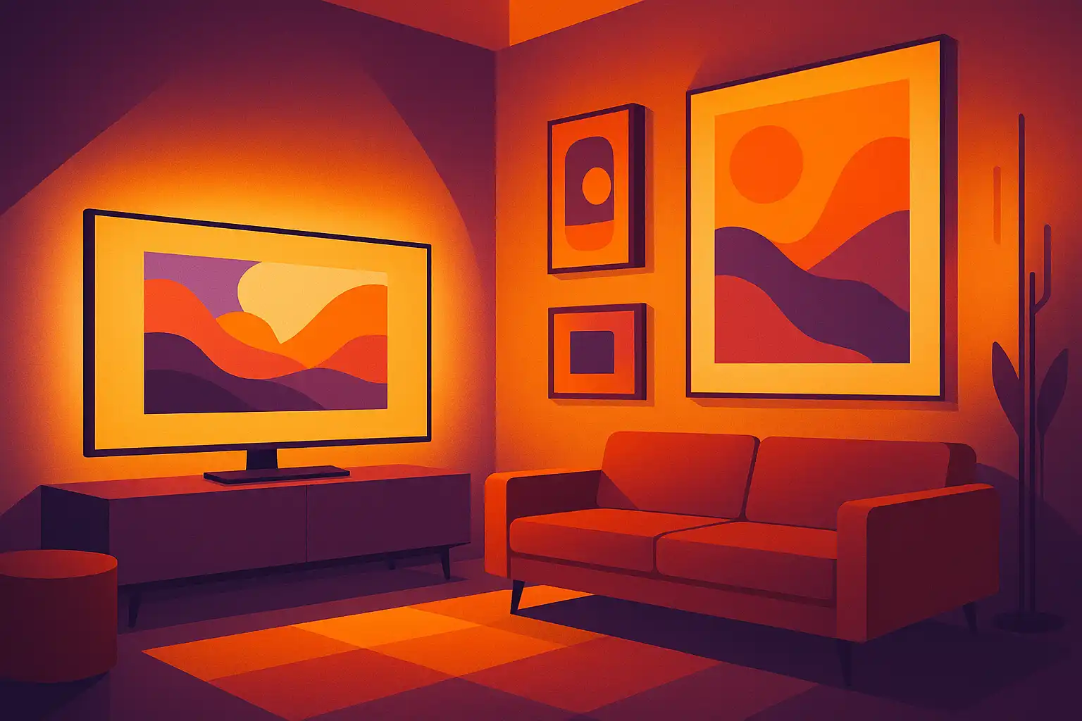 Van living room naar galerie: zo verander je je OLED tv in een kunstwerk met gallery mode en slimme verlichting
