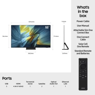 Samsung QE55S95F - 55 inch - 4K OLED - 2025 - Buitenlands model