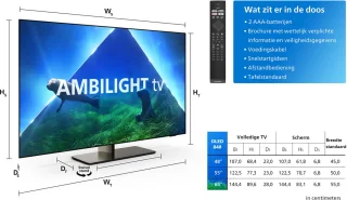 Philips 55OLED848/12 - 55 inch - 4K OLED - 2023