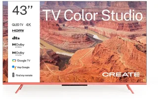 CREATE - QLED 4K 43" Smart TV met antireflectiescherm en gekleurde lijst - TV COLOR STUDIO
