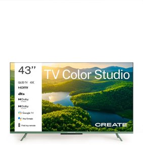 De CREATE Color Studio 43" TV in één oogopslag