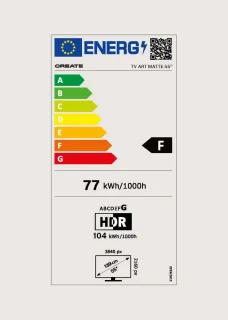 CREATE TV ART MATTE 55" Donker hout