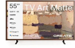 CREATE TV ART MATTE 55" Donker hout