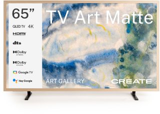 De CREATE TV ART MATTE 65" Licht hout in één oogopslag