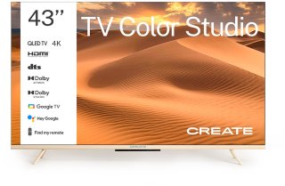 De CREATE TV COLOR STUDIO 43" QLED 4K Smart TV in één oogopslag