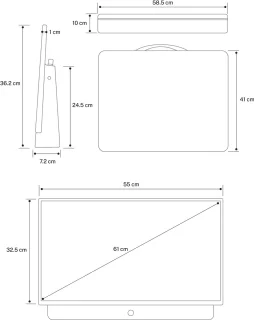 CREATE TV MOVE STUDIO Draagbare 24" Smart TV