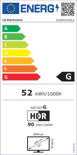 LG OLED42C45LA 42 inch 4K OLED Evo 2024