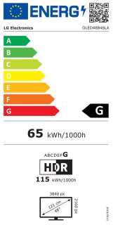 LG OLED48B46LA 48 inch 4K OLED 2024