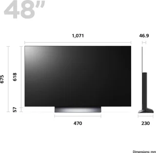 LG OLED48C3 48 inch 4K OLED evo 2023
