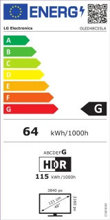 LG OLED48C5 - 48 inch 4K OLED Evo 2025