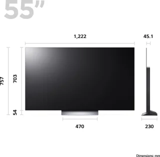 LG OLED55C3 55 inch 4K OLED evo 2023