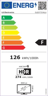 LG OLED77C4 77" 4K OLED Evo 2024