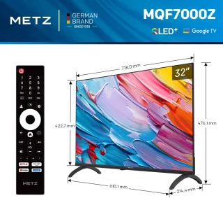 De METZ 32MQF7000Z 32-inch QLED TV in één oogopslag