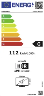 Panasonic 65Z95AEG 65" 4K Ultra HD Smart TV zwart