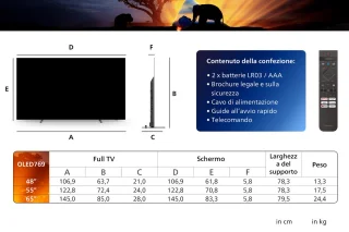 Philips 48OLED769/12 48 inch 4K OLED 2024