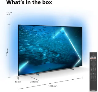 De Philips 55OLED707/12 OLED TV in één oogopslag