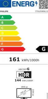 Philips 77OLED806/12 77 inch OLED TV