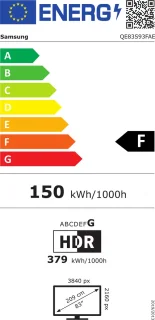 Samsung QE83S93F Televisie